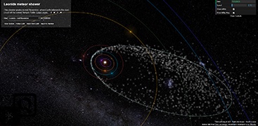 太空视角观看流星雨-Meteor showers