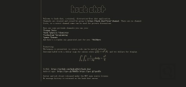 黑客主题聊天室-Hack.chat