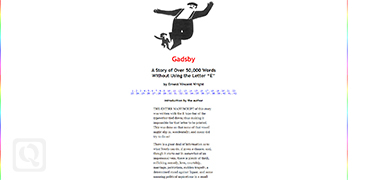 一个不含字母E的英文故事-Gadsby